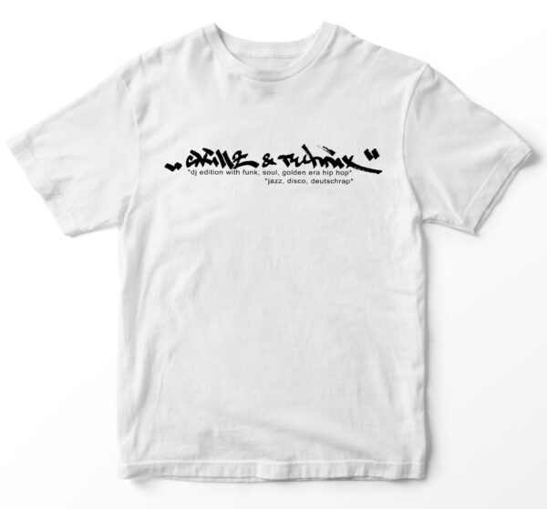 T-SHIRT "SKILLZ & TECHNIX" [WHITE]